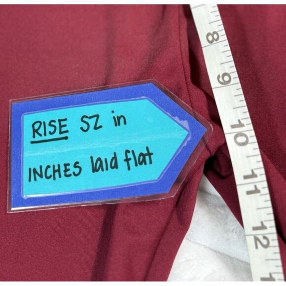 Shein Butt Lifting Shapewear Burgundy Stretch Full Length Leggings Women's XL - Picture 5 of 13